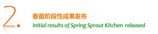 2.春苗阶段性成果发布-Initial results of Spring Sprout Kitchen  released